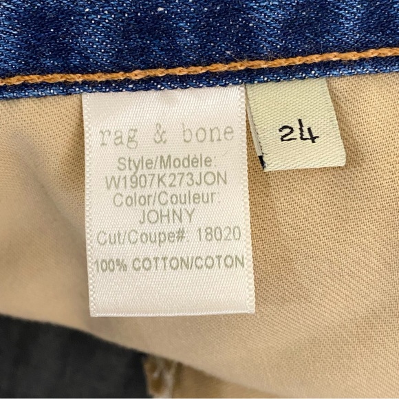 Rag & Bone Johny Jean Shorts Womens 24  Distressed Cut Off - Picture 5 of 7
